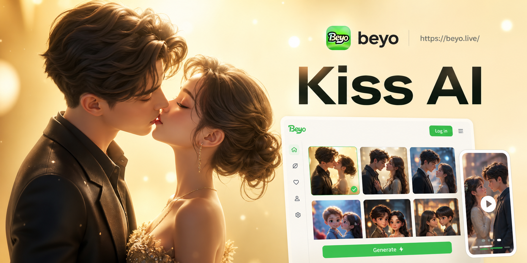 3d kissing animation generator - 멋진 3D 키스 애니메이션 즉시 만들기