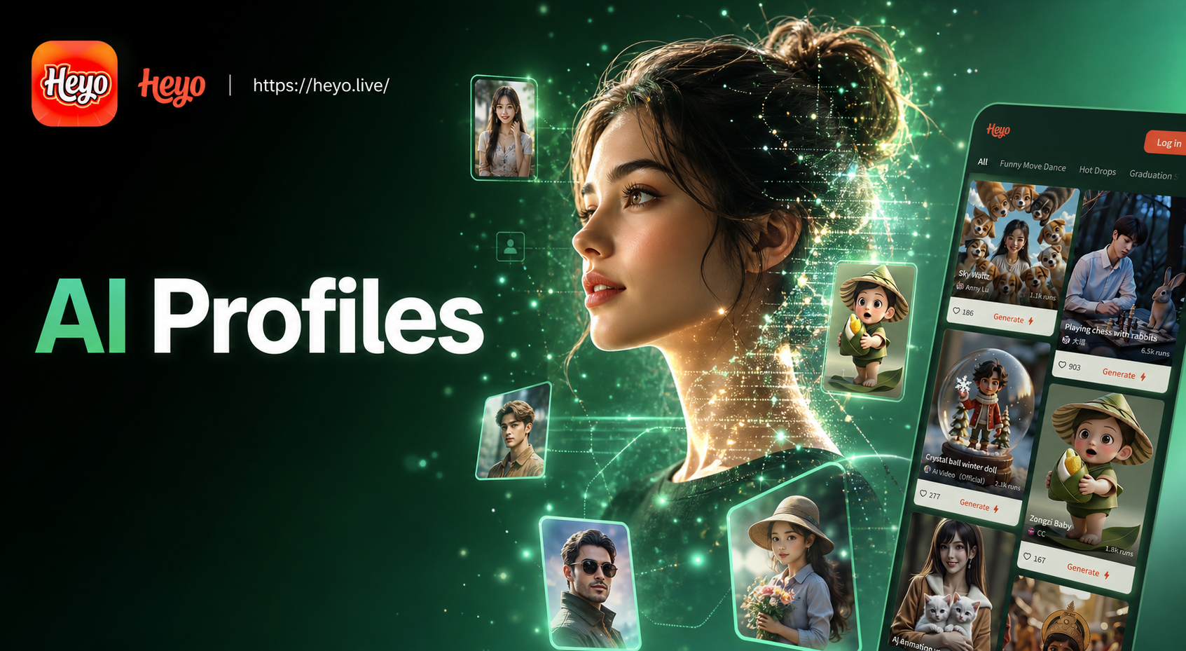 Heyo AI Digital Profile Generator: Create Stunning Profile Pictures