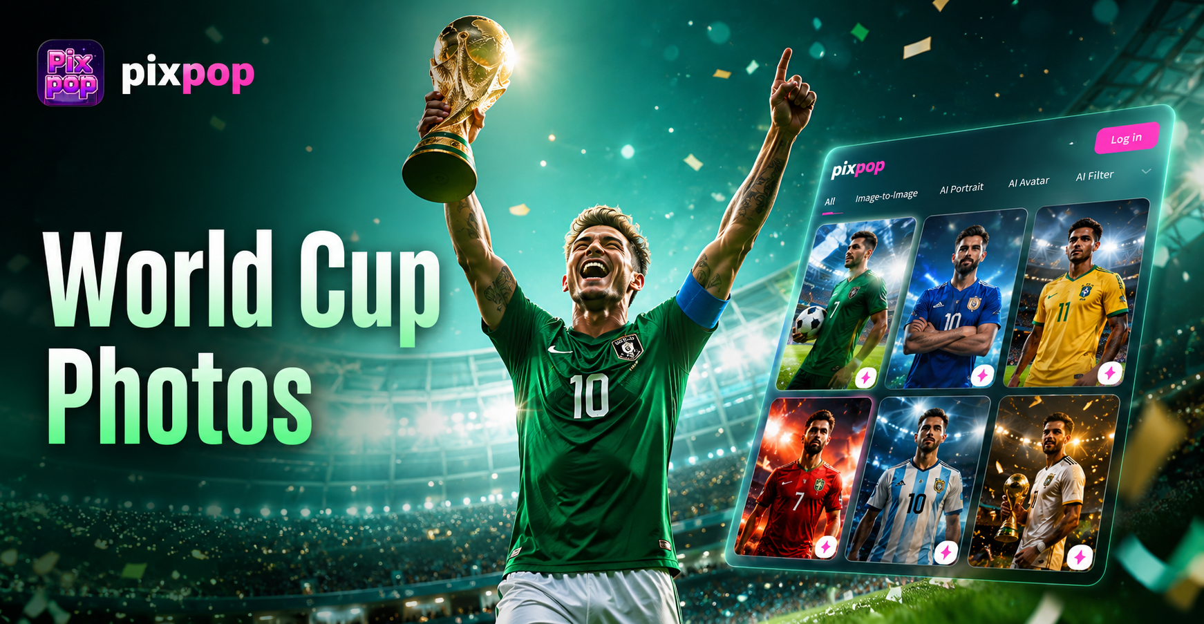 Gerador de Fotos da Copa do Mundo 2026