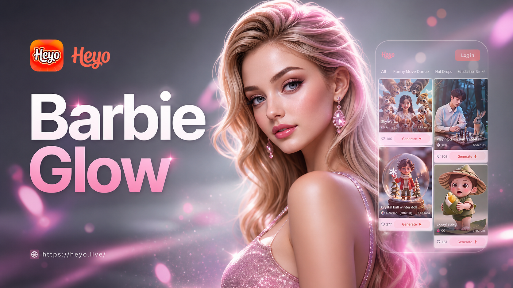 Contoh transformasi filter AI Barbie