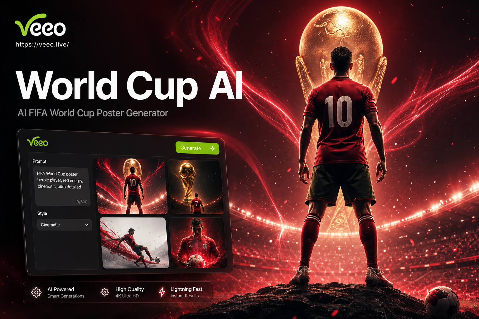 AIで魅力的なFIFAワールドカップポスターを作成