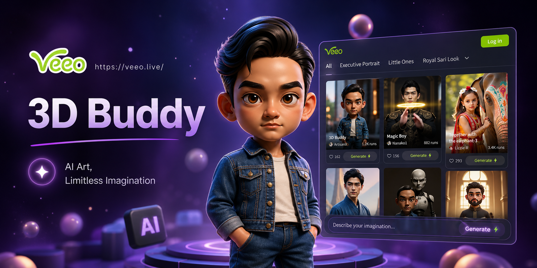 ejemplo de diseño de personaje 3d buddy
