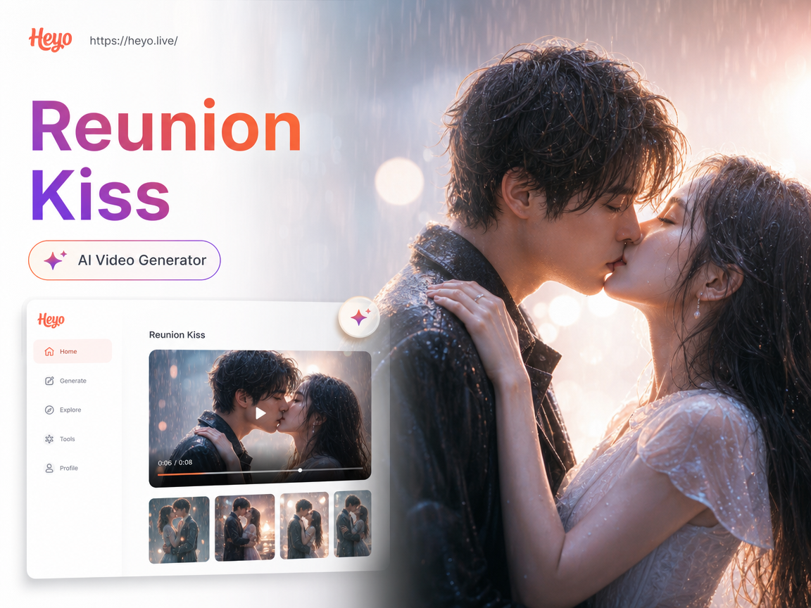 Reunion kiss in rain video example one