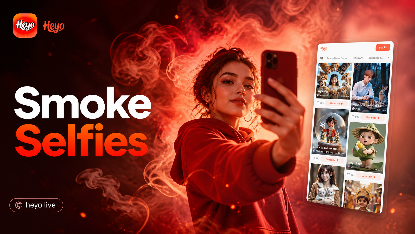 Create Stunning Smoke Background Selfies Instantly