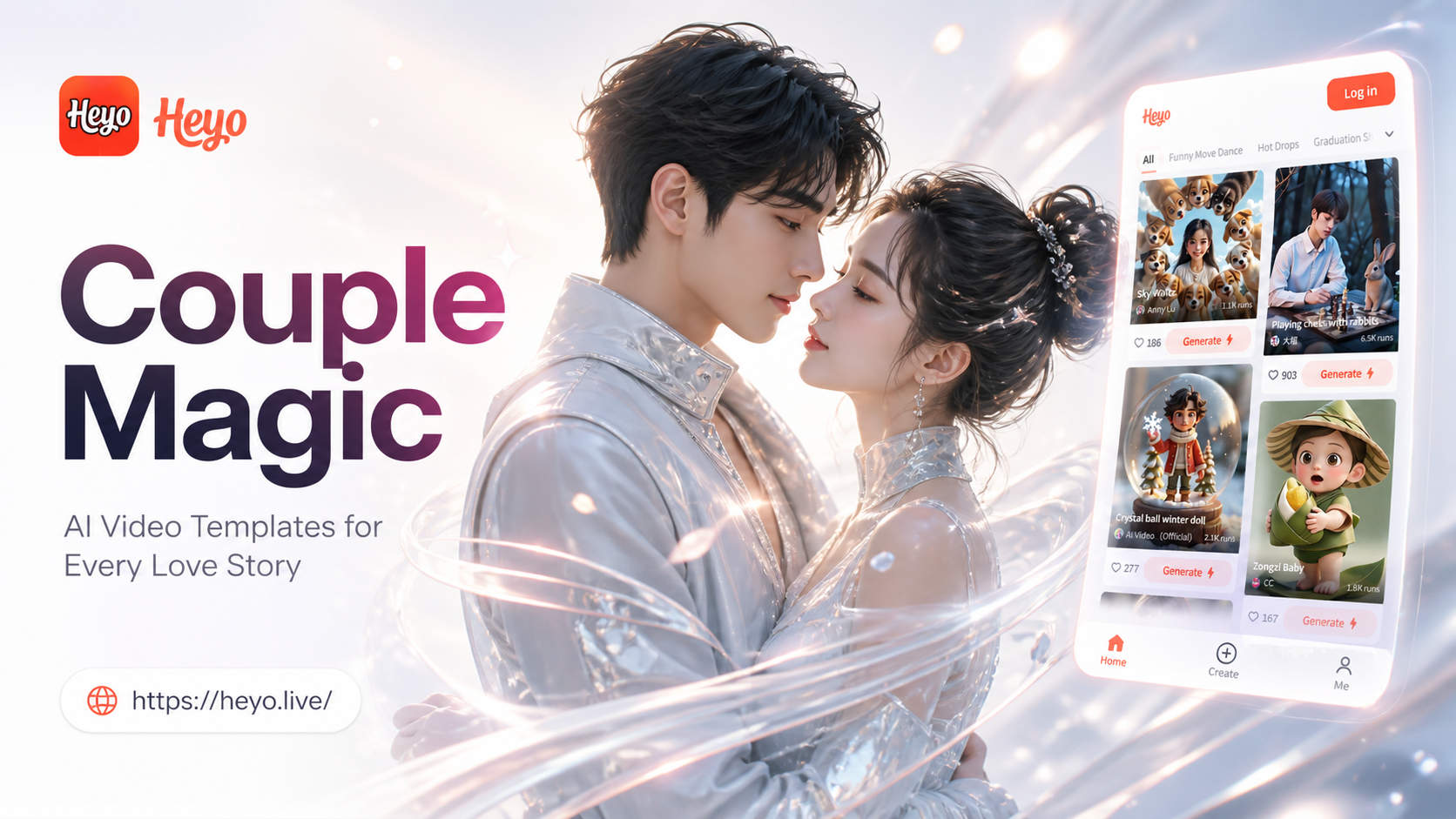 TikTok couple video template showcase