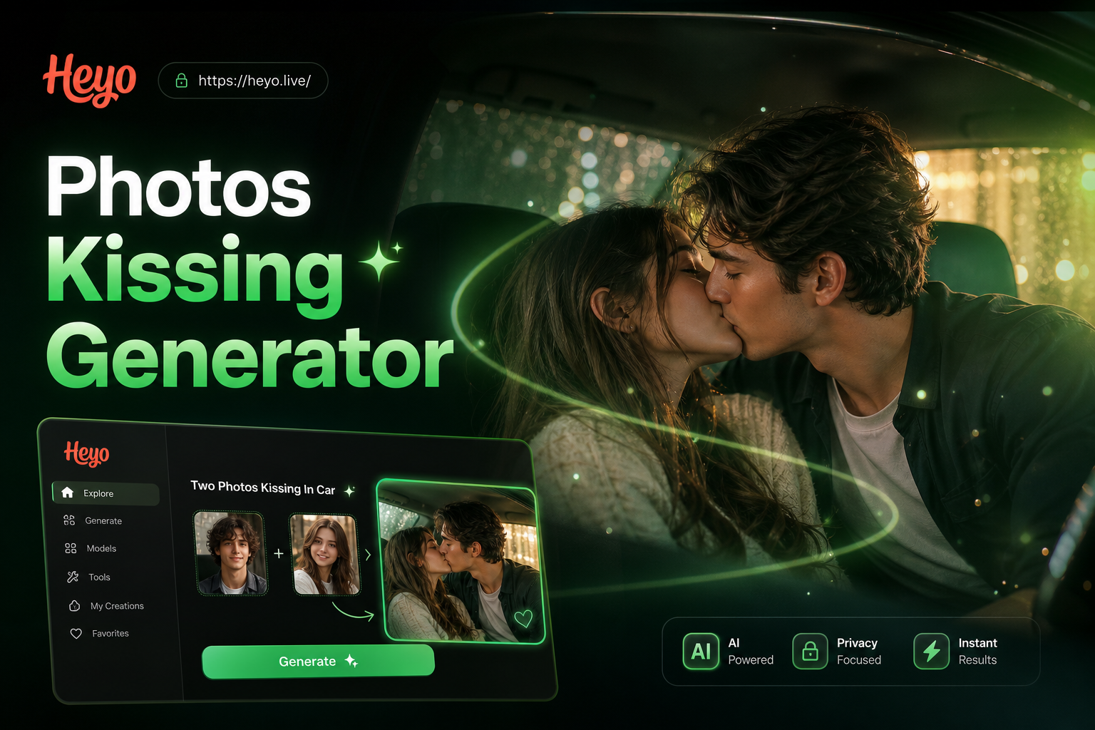 Turn Photos into Cinematic Car Kiss Videos