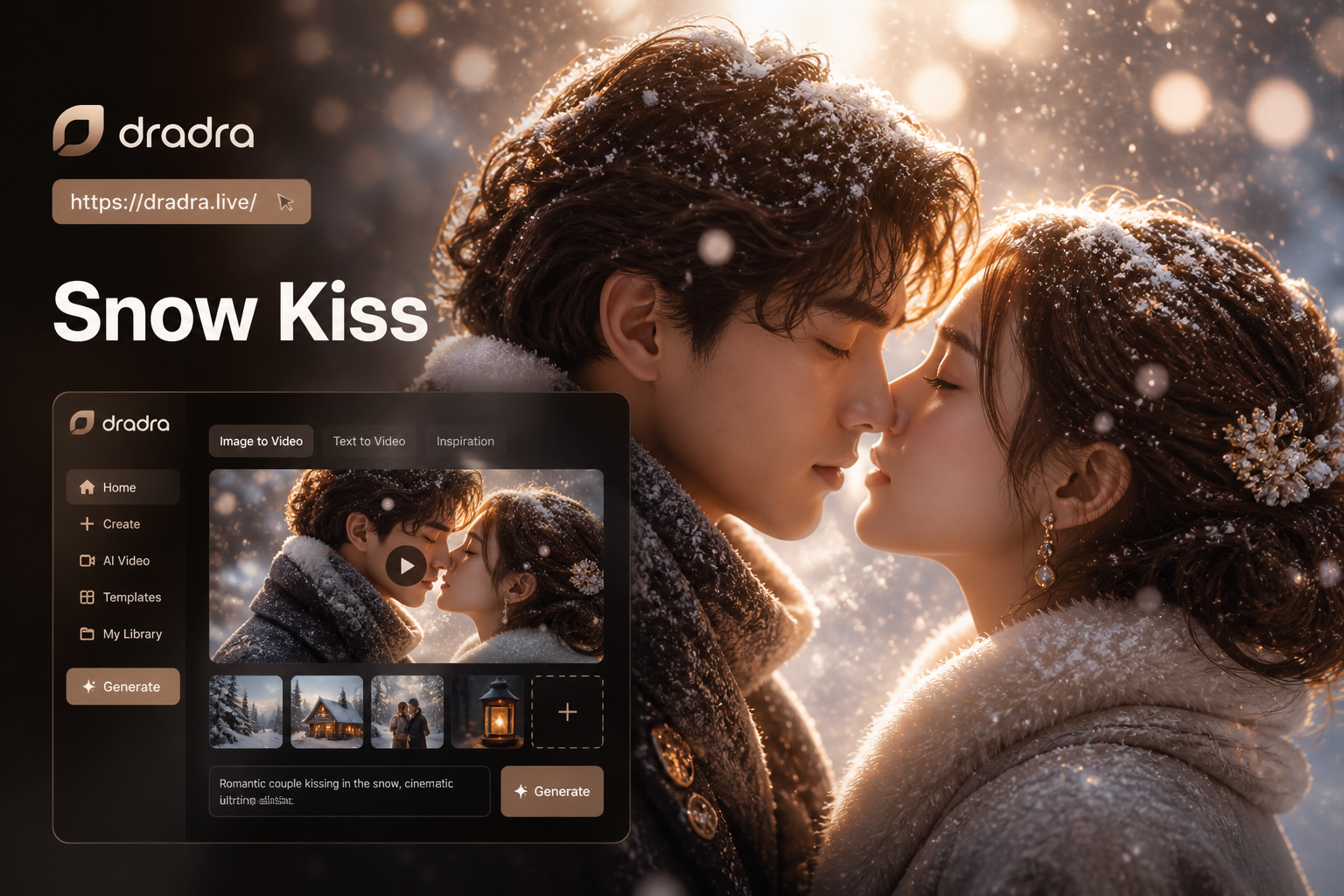 Snow Kiss Video Effect Example