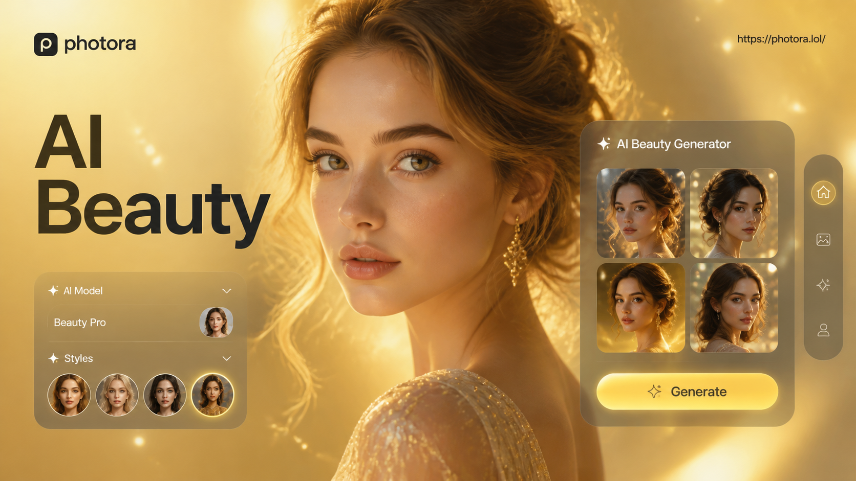 AI generated beautiful woman portrait