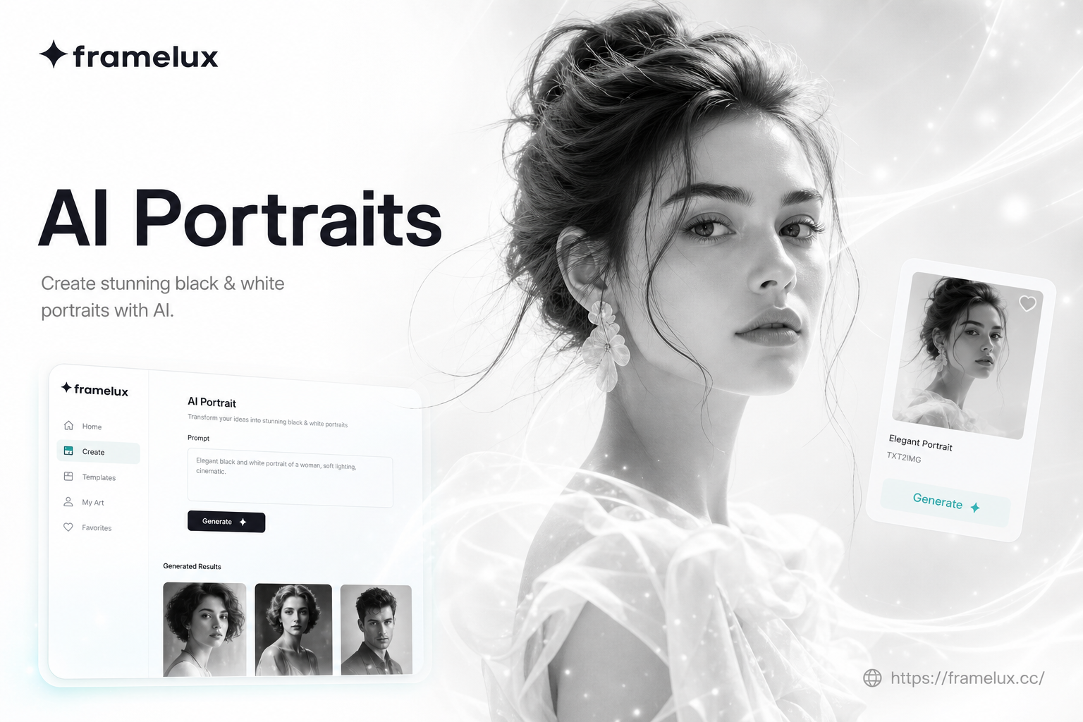 Dramatic AI Black and White Portraits | Classic Style, Modern Tool