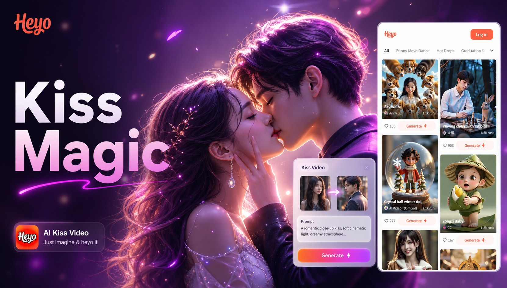 Create Viral Short Form Kiss Videos with AI