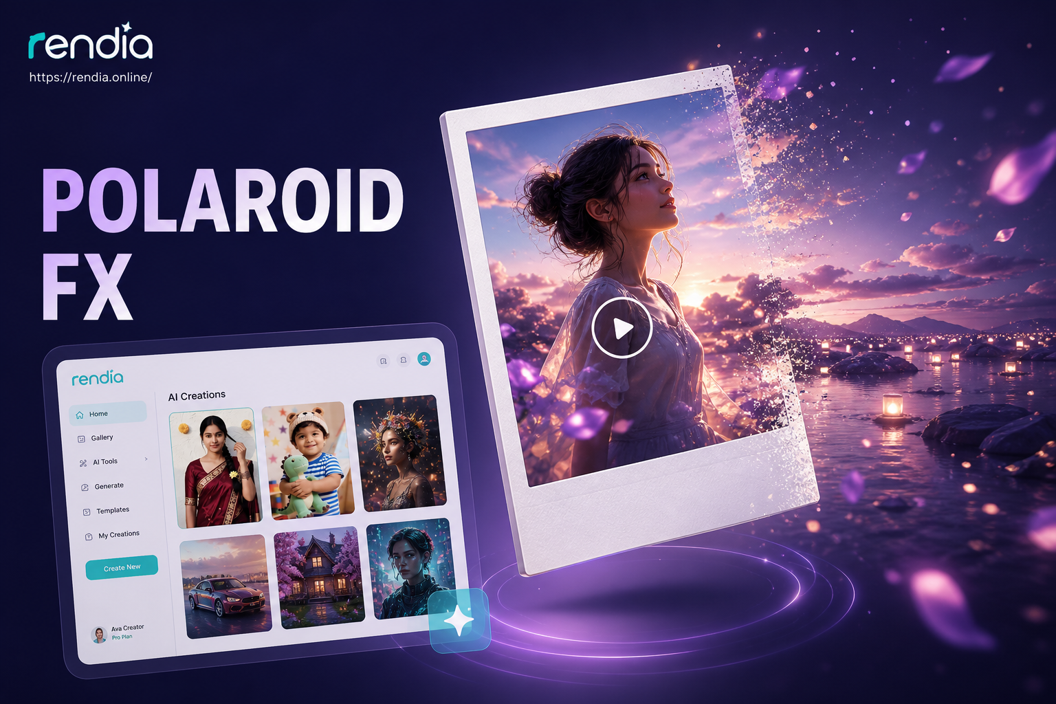 3d polaroid video effect example