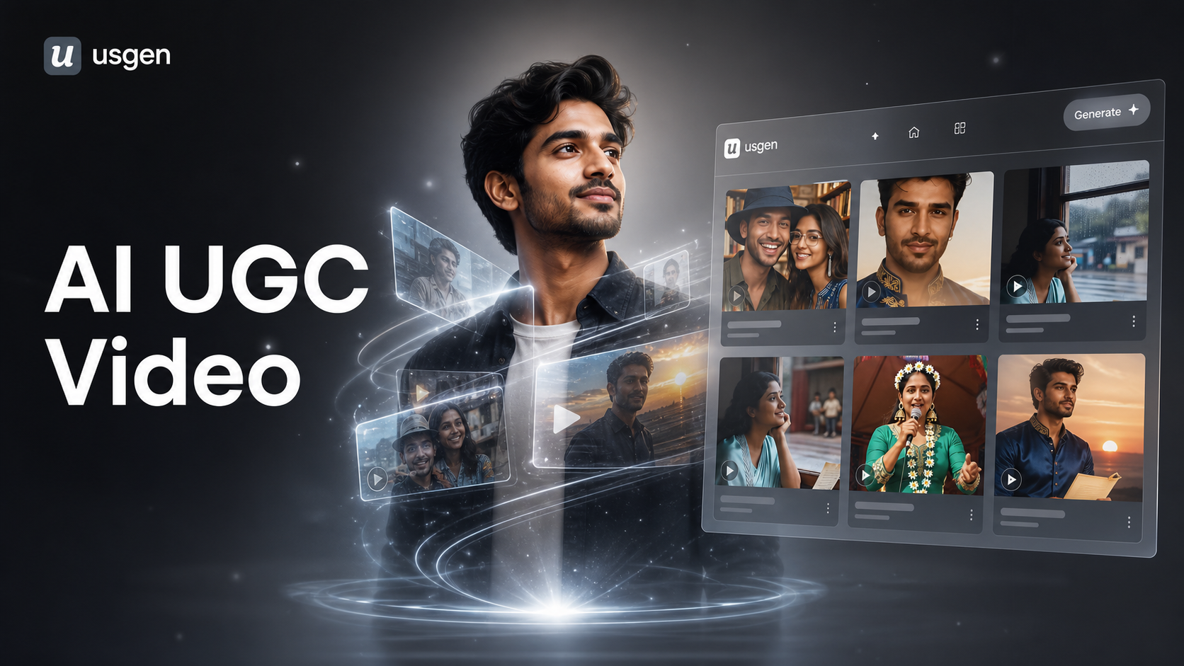 AI के साथ तुरंत वायरल UGC वीडियो जेनरेट करें