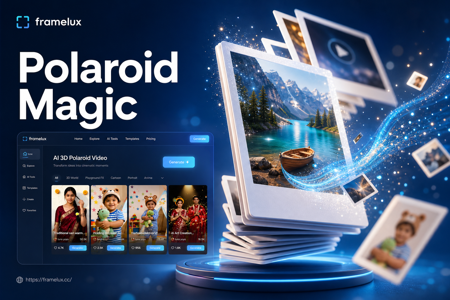 AI Polaroid Effect: Create 3D Floating Photos Instantly