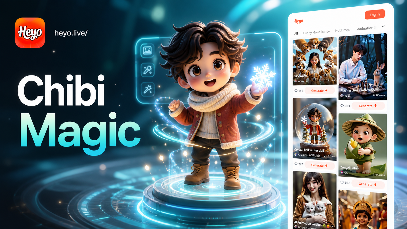 3d chibi ai photo generator example