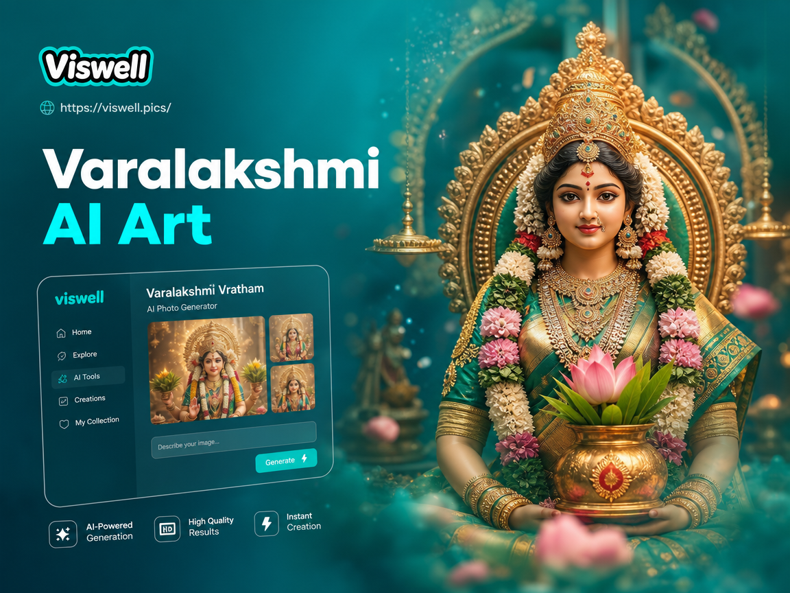 Varalakshmi Vratham AI-Porträt