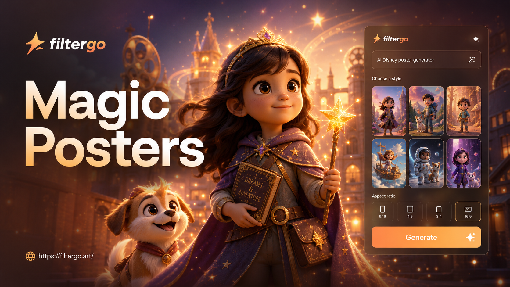 Turn Your Photos Into Magical Disney Posters with AI