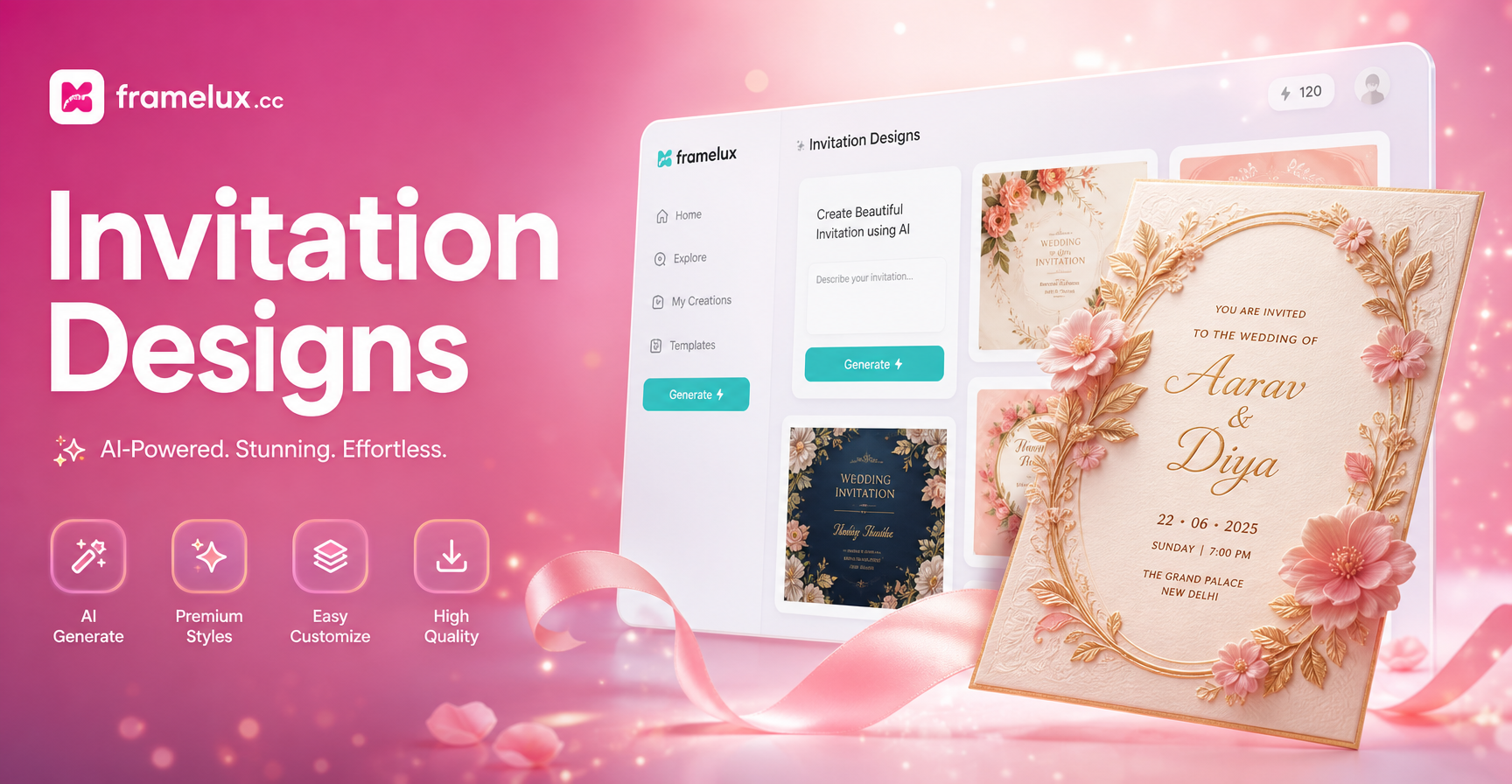 Design Beautiful Invitation Cards in Seconds with AI