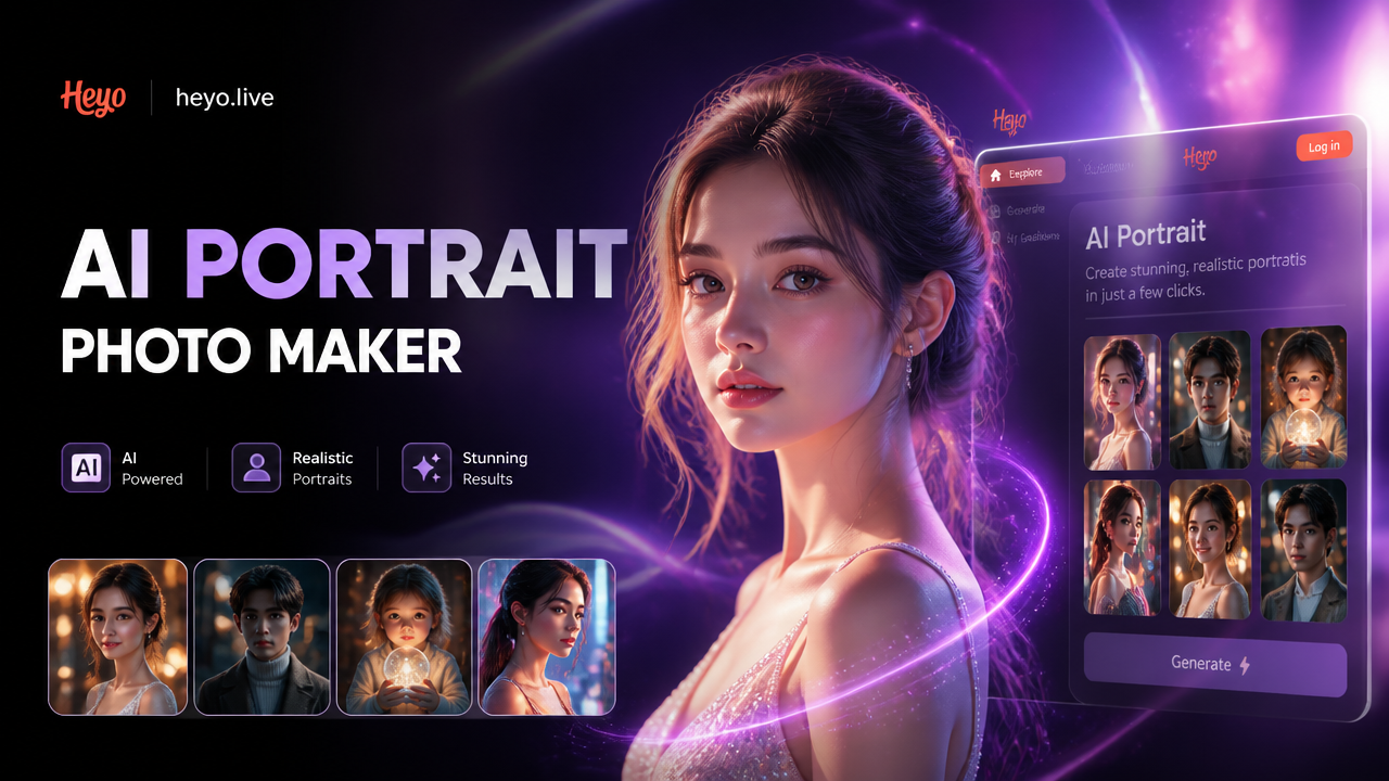 AI Realistic Portrait Maker: Custom Photo Generation