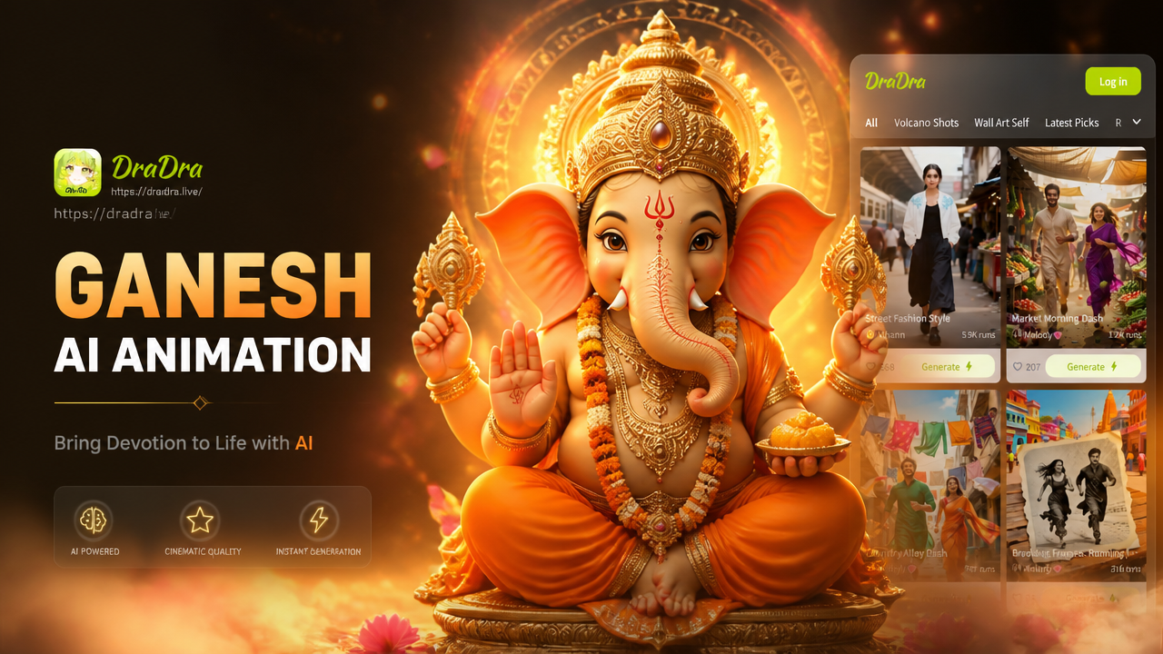 Bring Ganesha Idols to Life with AI Animation