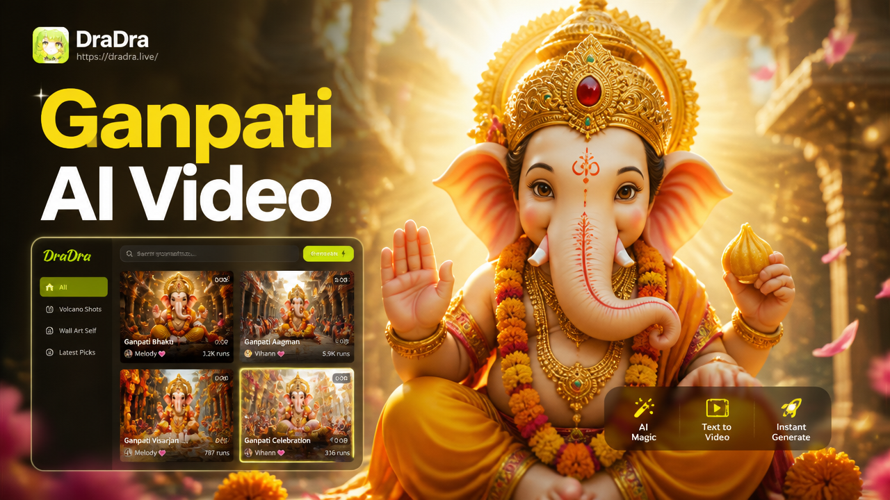 Ganpati AI Video Creator: Bring Lord Ganesha to Life
