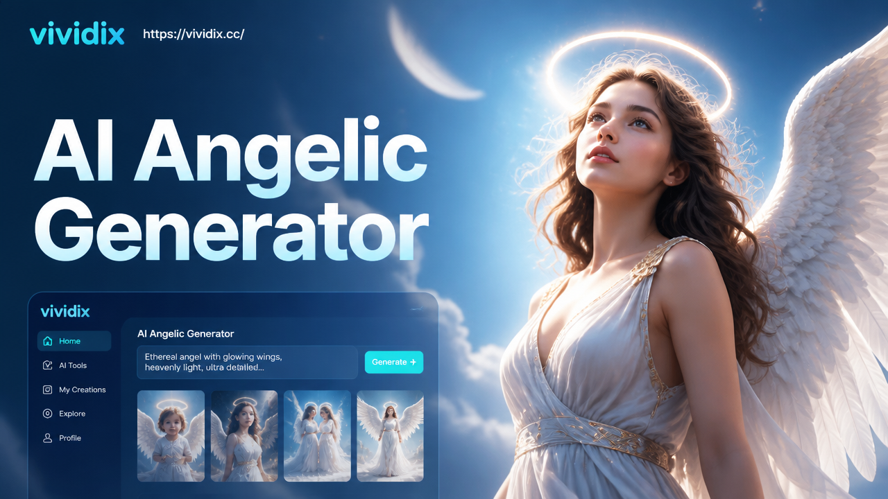 AI generated angel art showcase