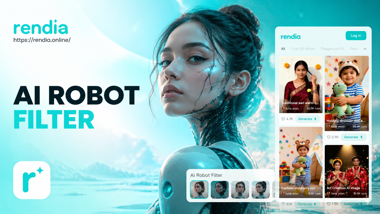 Filter Robot AI: Transformasikan Foto dengan Efek Partikel Futuristik