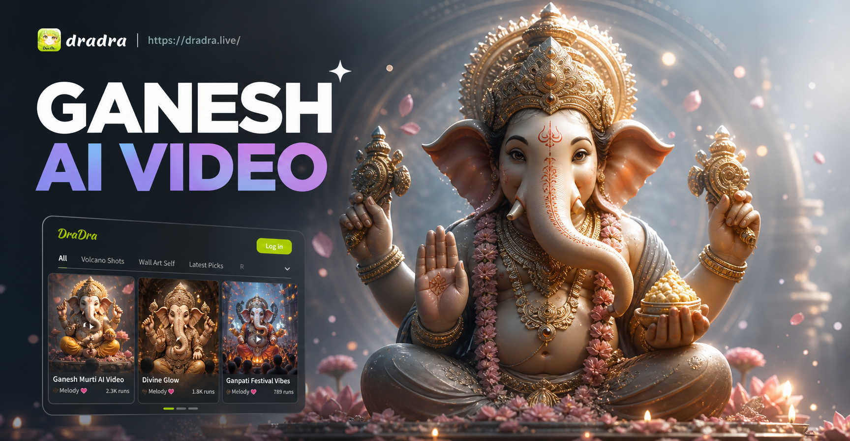 Create AI Videos of Ganesh Murti Effortlessly