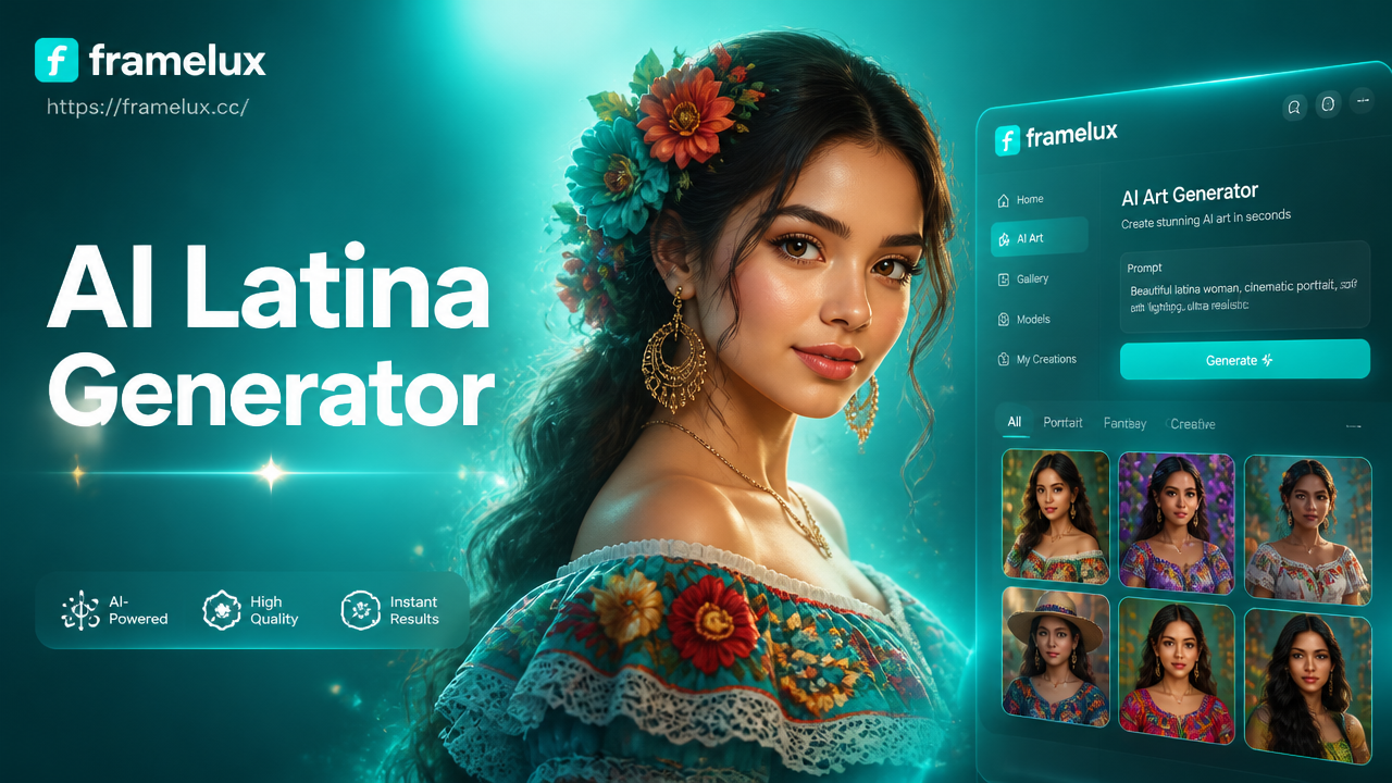 AI Latina Generator: Create Stunning Hispanic Portraits Instantly