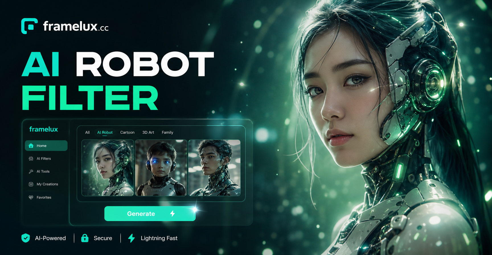 AI robot filter transformation example