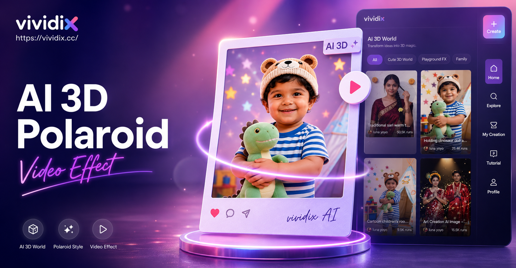 Bring Photos to Life with 3D Polaroid Video