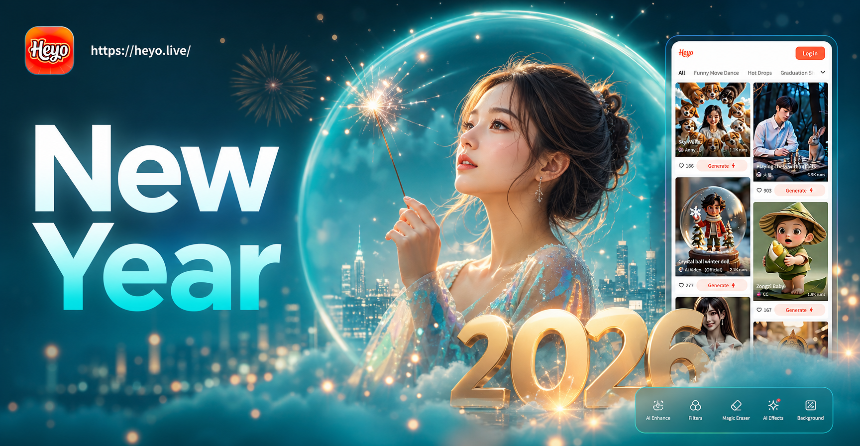 Celebrate 2026 with AI Photo Magic