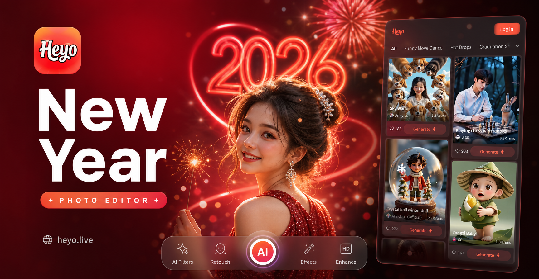 AI 2026 New Year photo transformation