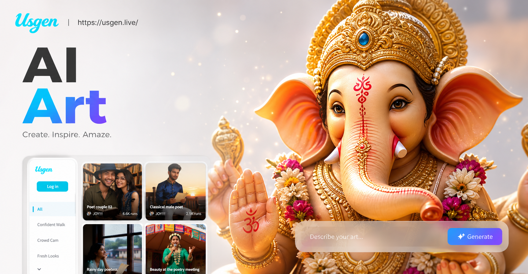 AI Ganpati Photos: Create Divine Close Ups & Sacred Art