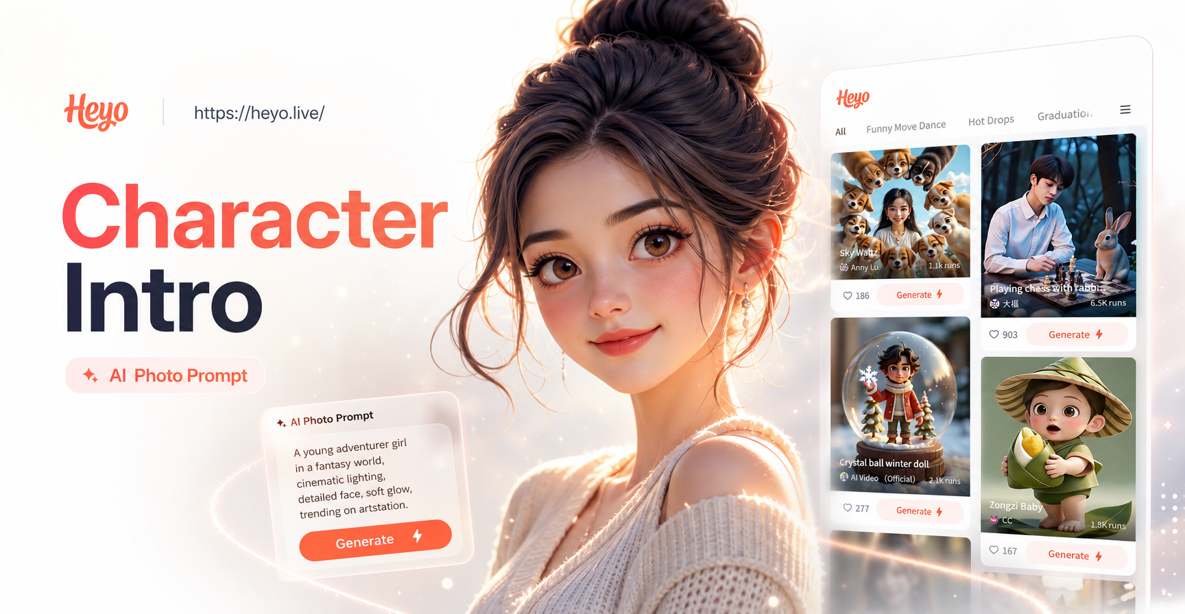 AI generated fantasy character portrait example