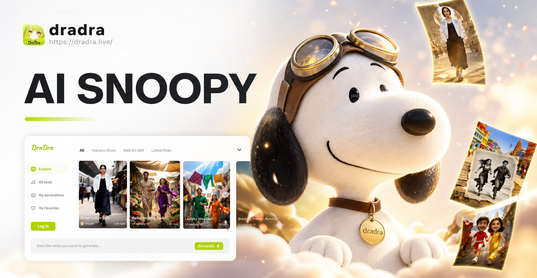 Crie Seu Próprio Snoopy com um Filtro de Desenho Animado de IA