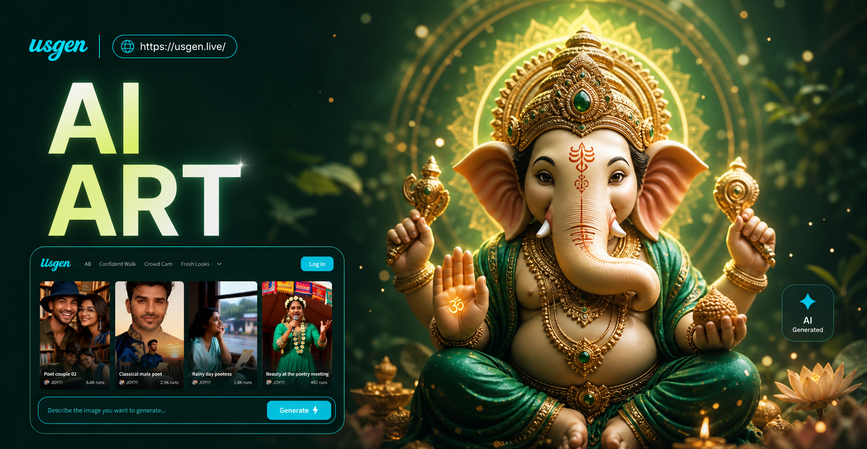 Photo With Ganesh Ji AI: Create Divine AI Art Instantly