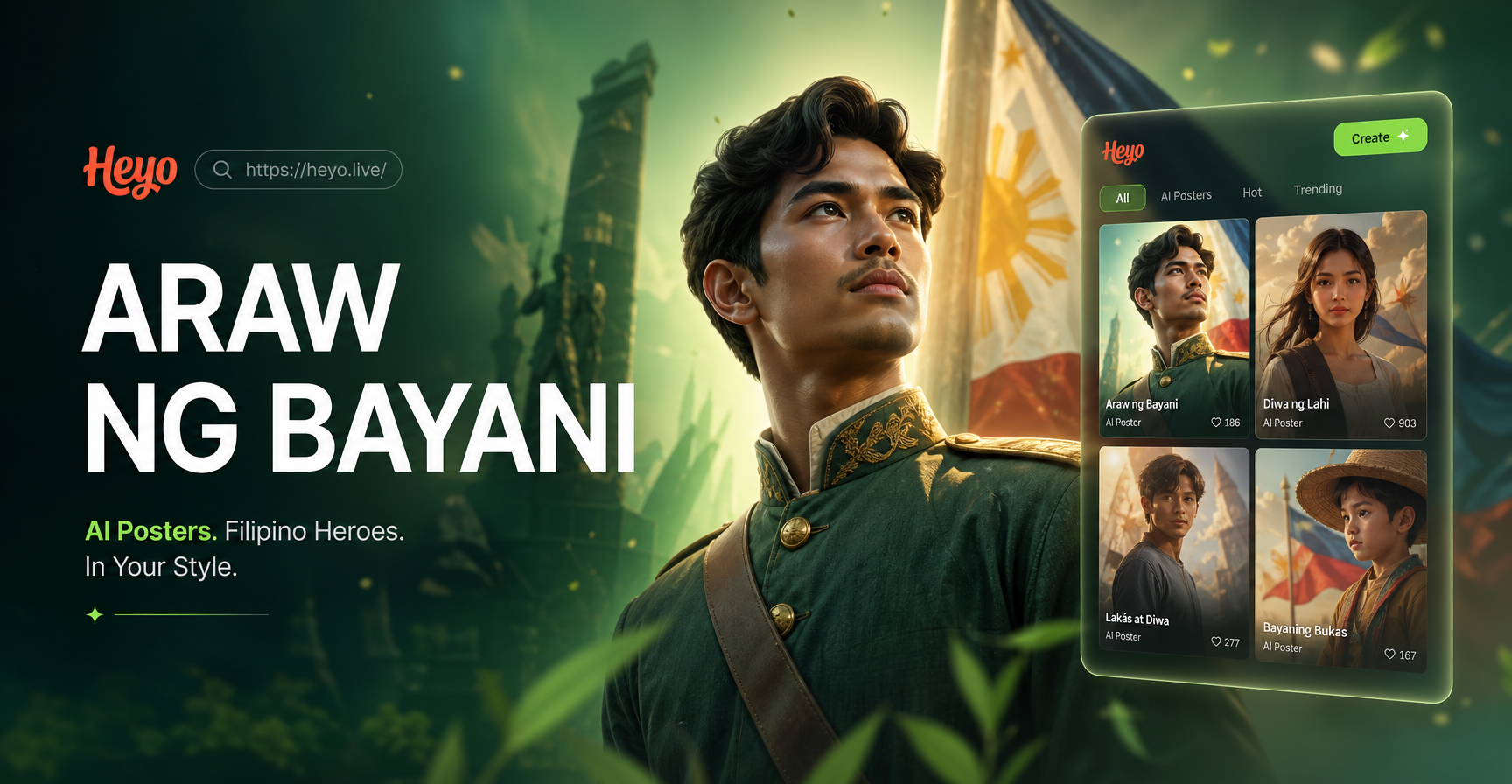 AI Hero Posters: Create Stunning Araw ng mga Bayani Art
