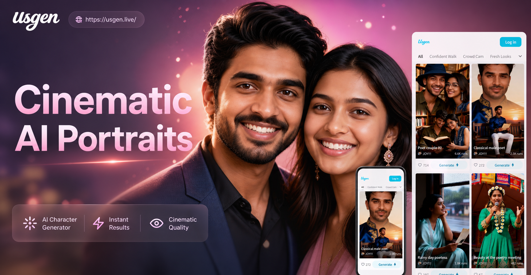 Create Cinematic Character Intro Photos with AI