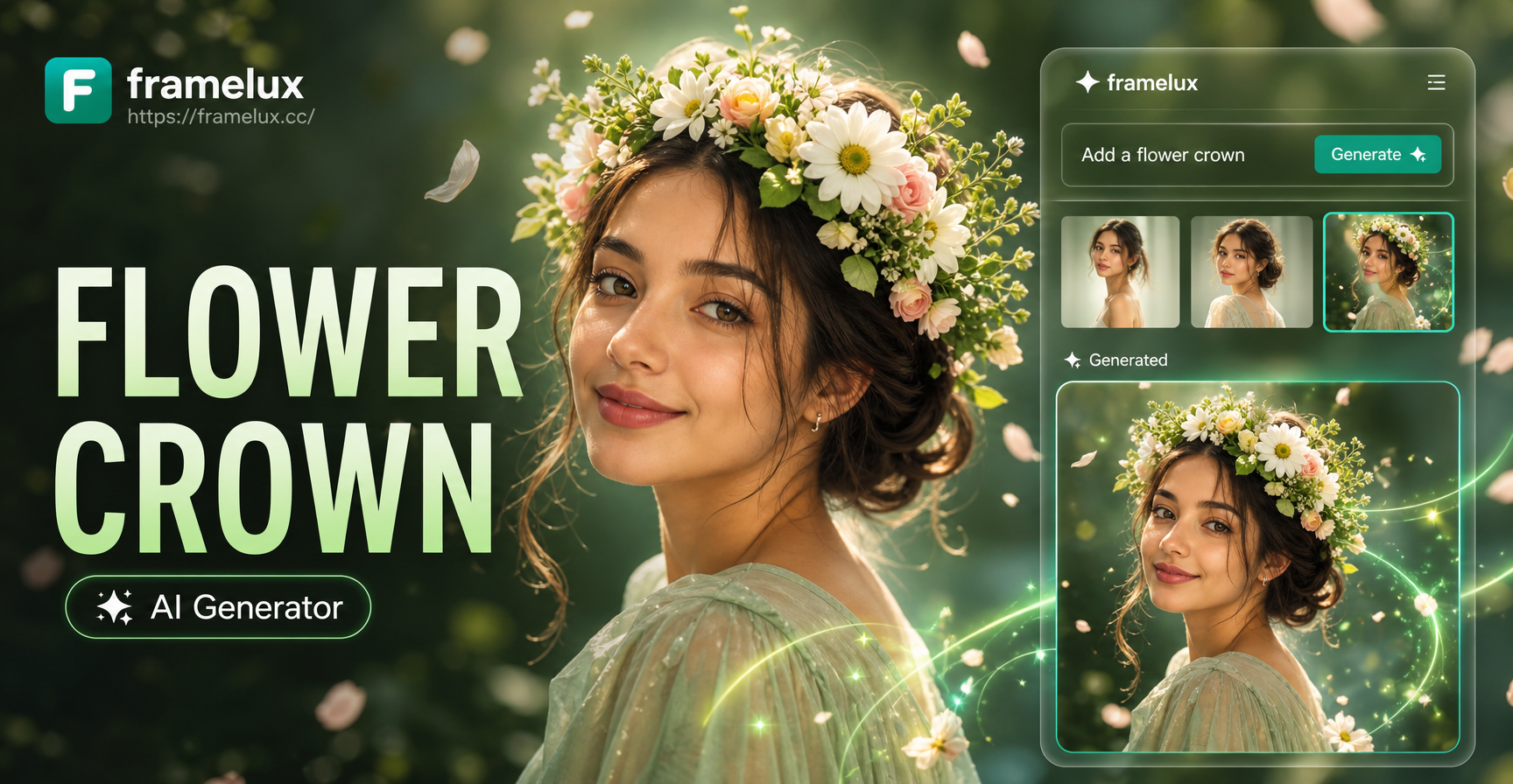 Get Your AI Flower Crown Instantly: Free Virtual Try-On