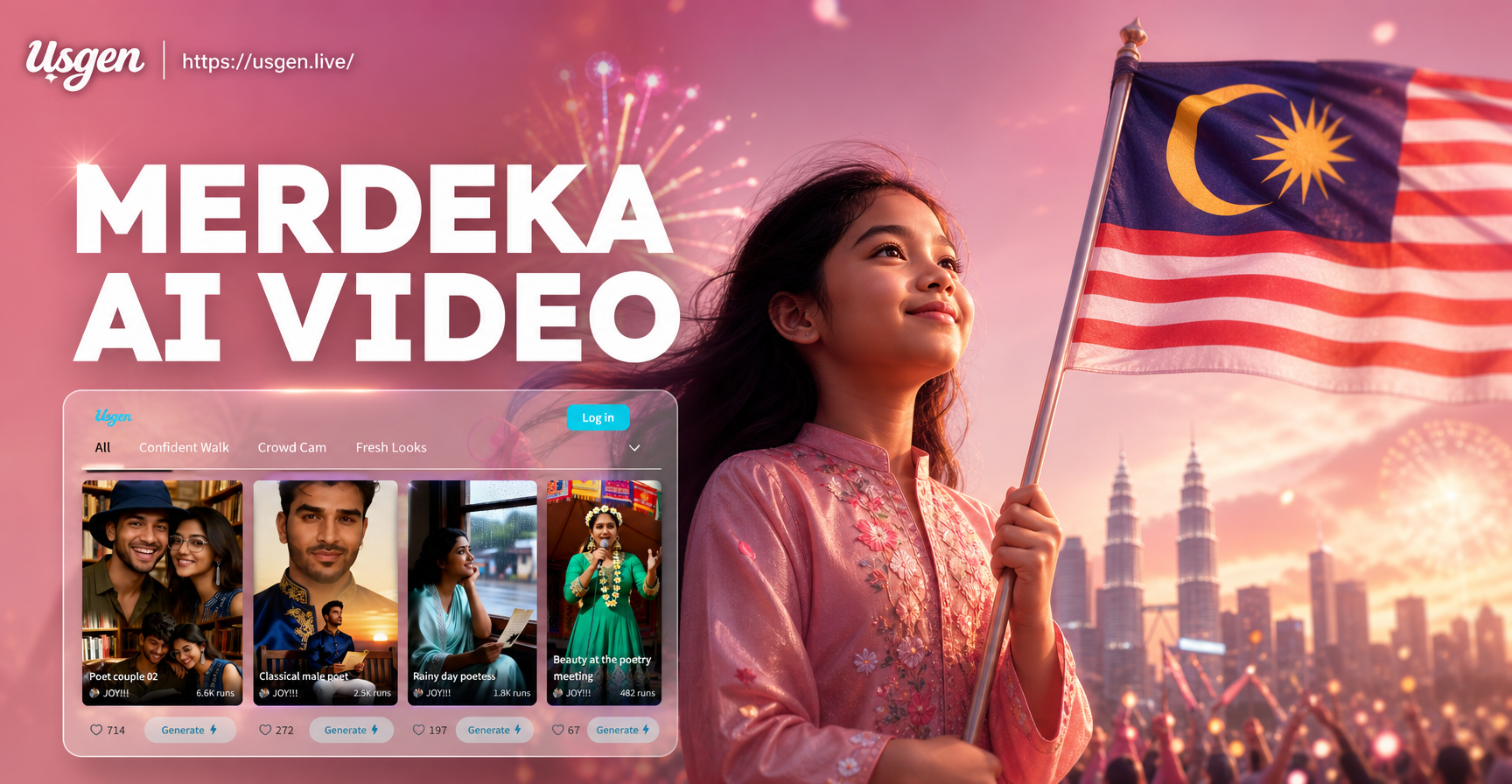 KI-Video-Generator für den indonesischen Unabhängigkeitstag | Merdeka KI-Video