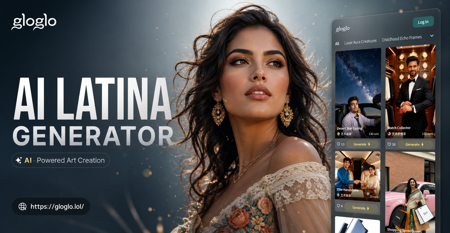 AI Latina Generator Realistic Portrait Showcase