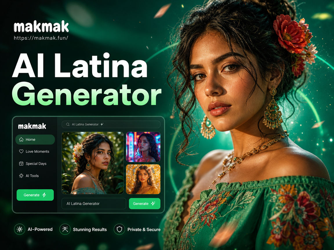 Muestra de retratos del Generador de Latina con IA
