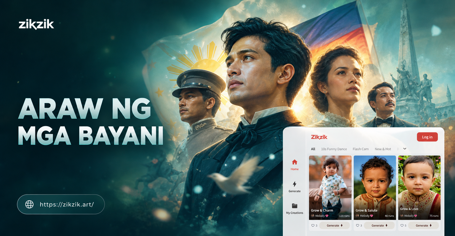 Buat Poster AI Pahlawan Filipina dalam Hitungan Detik