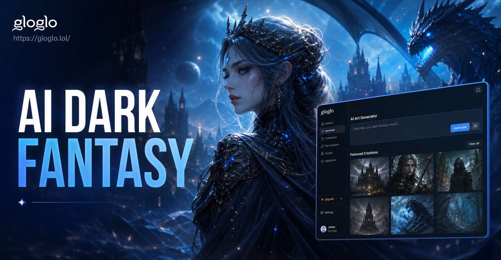 Craft Dark Fantasy Worlds with AI Art Generator
