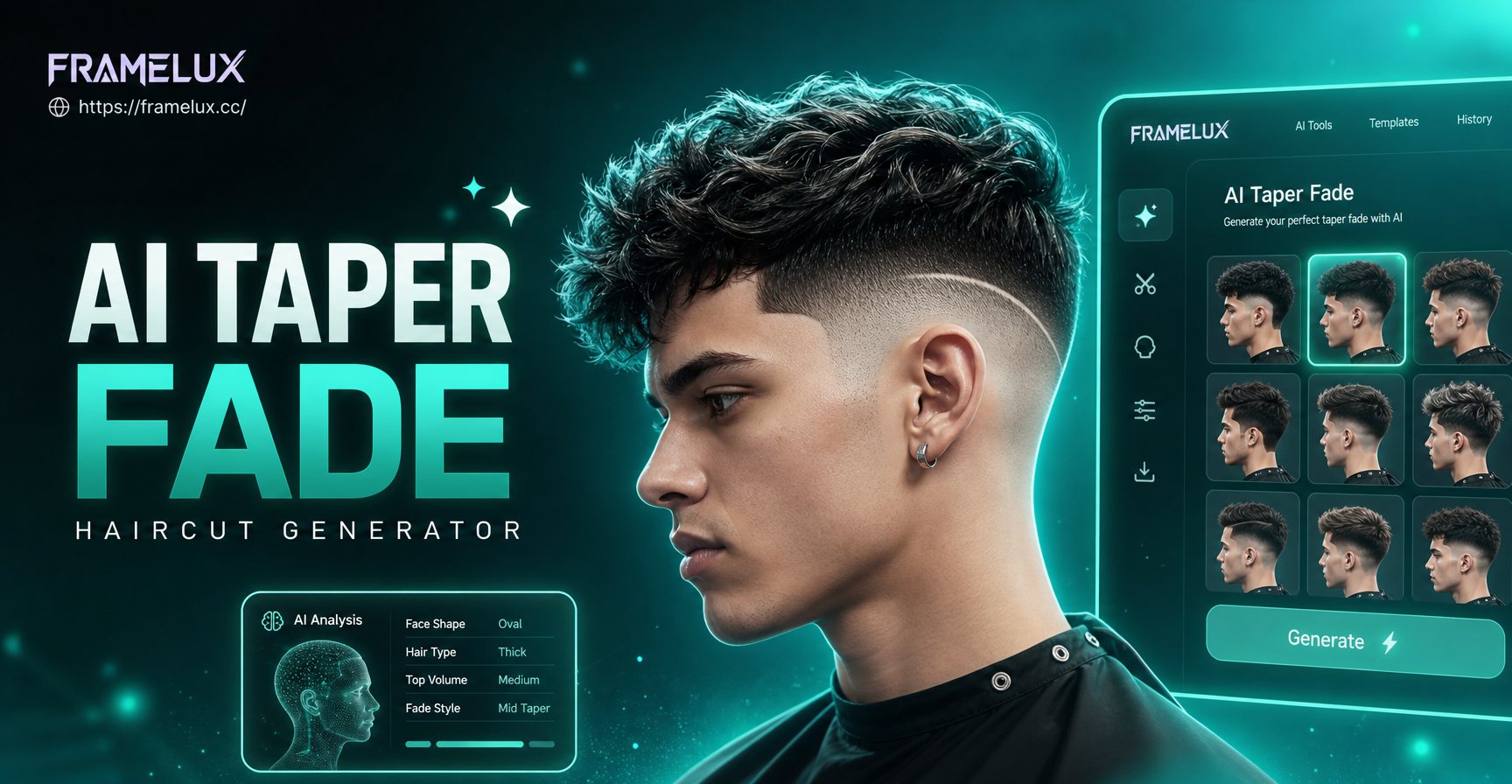 Try New Hairstyles Instantly with AI Taper Fade Generator