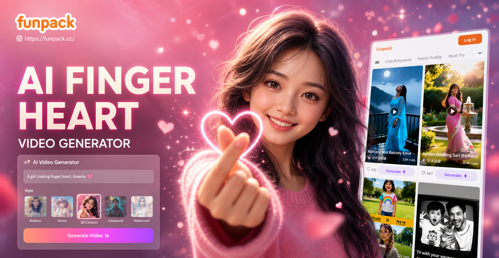 Create Finger Heart Videos Instantly With AI