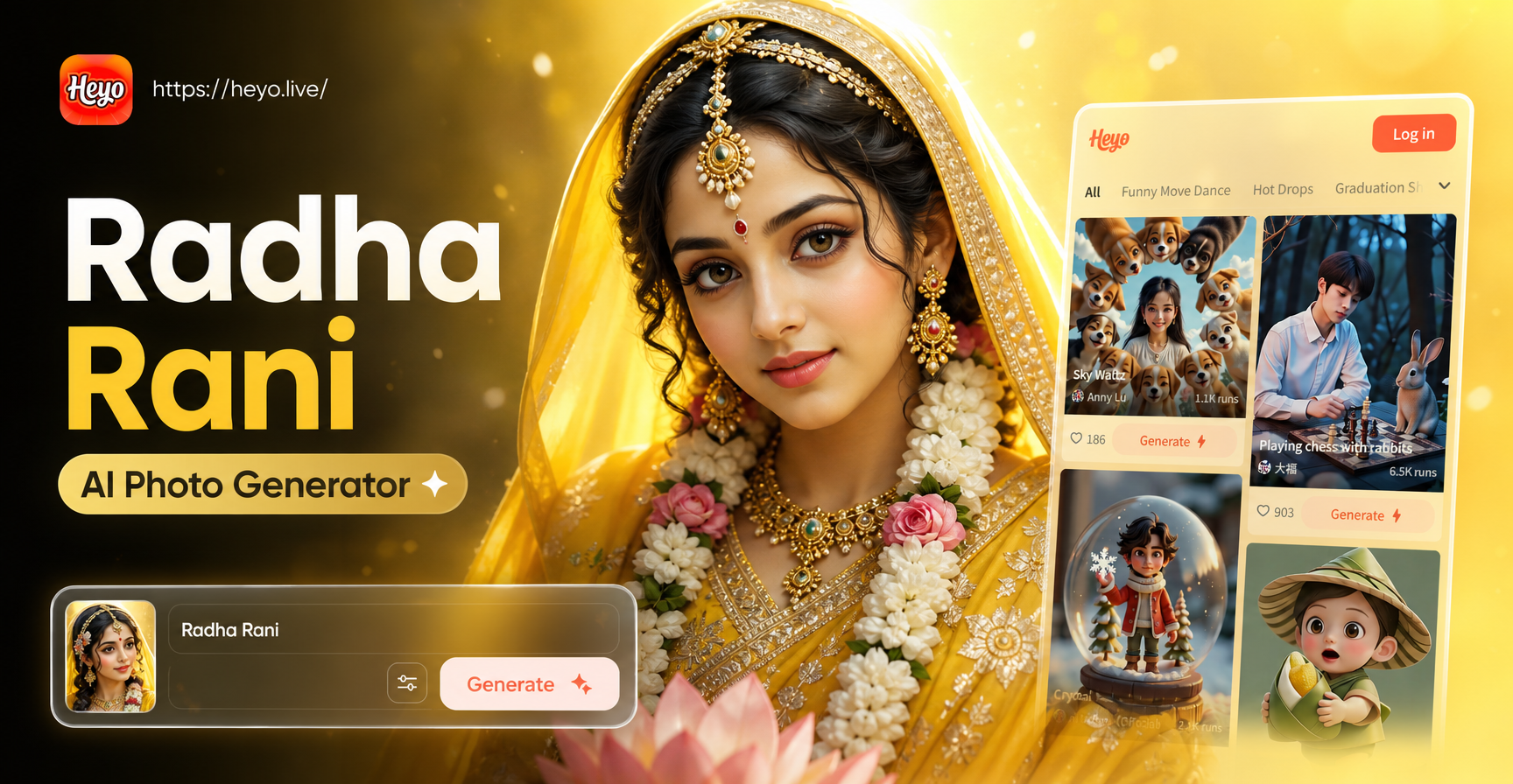 Radha Rani AI Photo Generator: Divine Art Creation