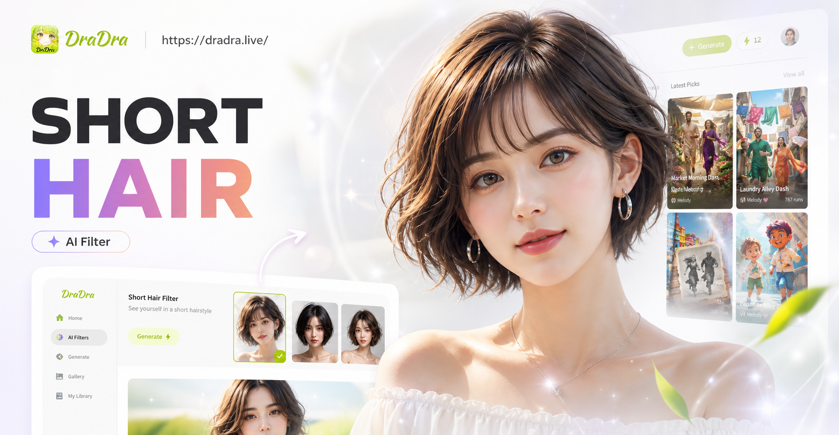 Filtro de Pelo Corto: Prueba Nuevos Peinados al Instante con IA
