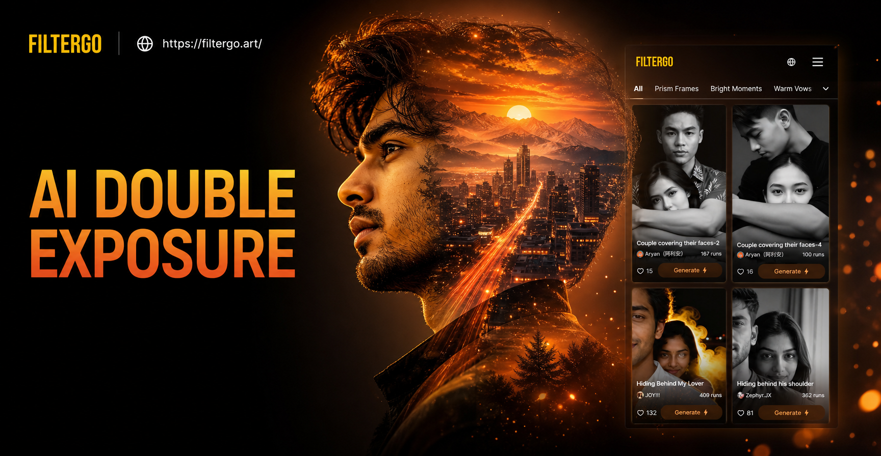 AI Double Exposure Portrait Maker | Create Artistic Photo Blends