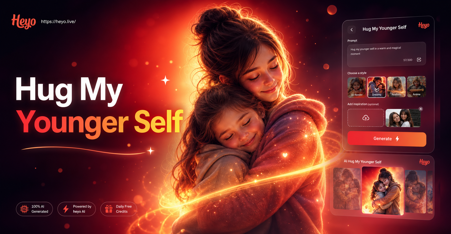 Heal the Past with AI: Hug Your Younger Self Today